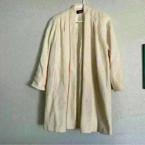 Vintage 80s Alorna Wool Evening Coat - Picture 1 of 6